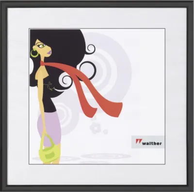 Walther Kunststoffrahmen KV150B New Lifestyle 15x15cm schwarz
