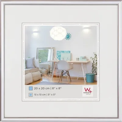 Walther Kunststoffrahmen KV220S New Lifestyle 20x20cm silber