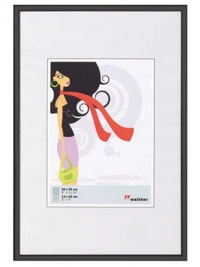 Walther Kunststoffrahmen KV430B New Lifestyle 24x30cm schwarz