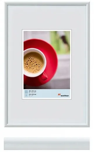 Walther Kunststoffrahmen KW040H Galeria 30x40cm weiss