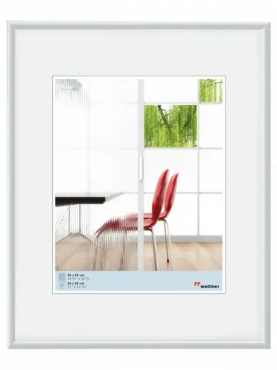 Walther Kunststoffrahmen KW050H Galeria 40x50cm weiss