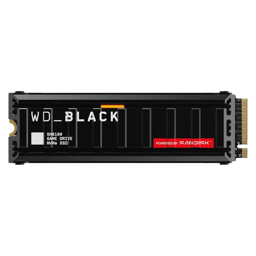 Disco Duro WD Black SN8100 8TB SSD M.2 PCIe 5.0 14900MB/s Kuehlkoerper