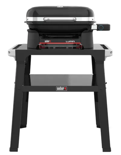 Weber Lumin Compact Black mit Untergestell