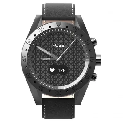 WeePlug Fuse HR Bluetooth 0,49'' OLED Schwarz Lederarmband IP67 Herzfrequenz SpO2