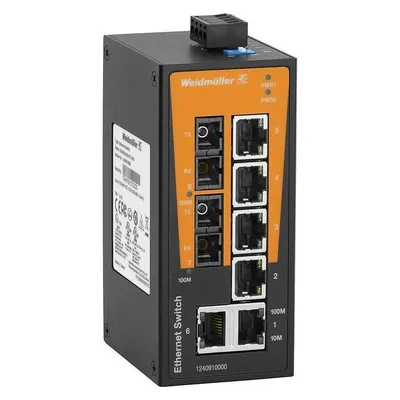 Weidmüller Network Switch Unmanaged, Fast Ethernet (6 Ports)