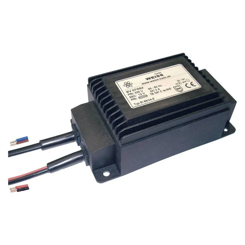 Weiss Elektrotechnik Kompaktnetzteil Transformator Kompaktnetzteile mit eingebauter Gleichrichtung und Glättung