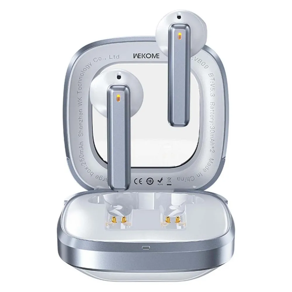 Wekome VB09 Cyerin-Serie – Kabellose Bluetooth V5.3 TWS-Ohrhörer mit Ladehülle (weiss)