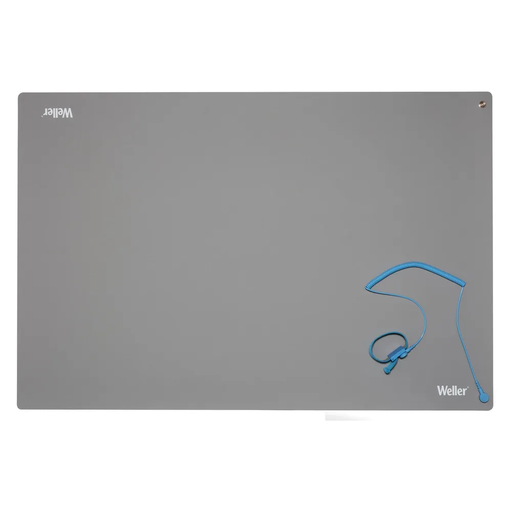 Weller Erem Antistatisches ESD Premium Tisch-Lötmatten-Set mit Armband und Spiralkabel