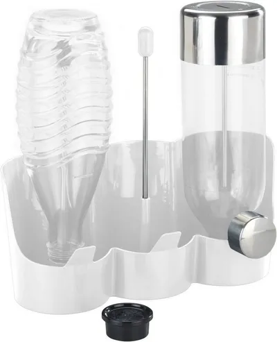 WENKO Flaschenhalter WENKO 3er Flaschenhalter 29 x 12 cm - weiß, (Packung, 1-St., Flaschenhalter), Abtropf Gestell für 3 Flaschen