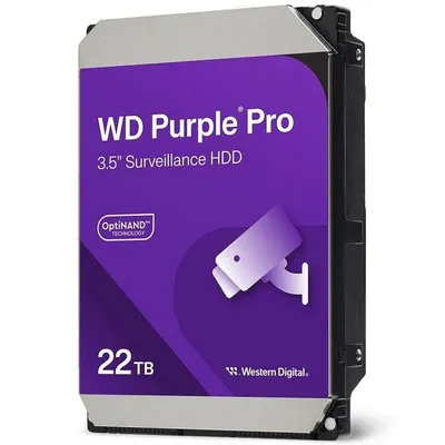 Disco Duro Western Digital WD Purple Pro 22TB HDD 3.5" SATA 7200rpm 512MB AI AllFrame