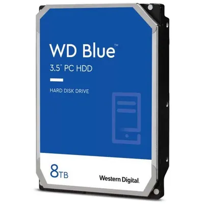 WD Blue 3,5 Zoll, 8 TB, 5640 U/min, 256 MB, CMR, SATA 3