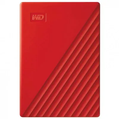 WD My Passport 4 TB, 2,5 Zoll, USB 3.1, Rot