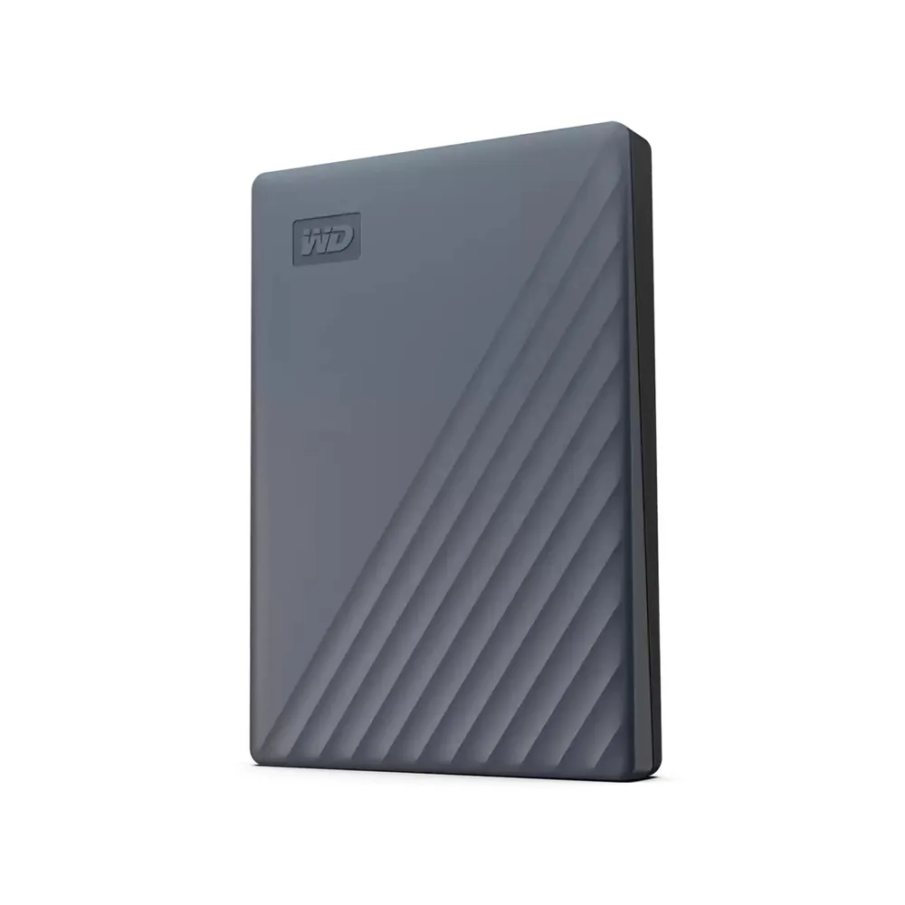 Western Digital WD My Passport grau 2TB | wdbwml0020bgy-wesn | funktioniert mit USB-C - USB 3.0 Micro-B