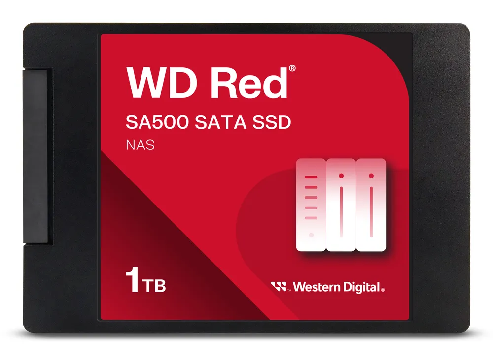 Western Digital WD Red SA500 NAS SATA SSD 1TB | wds100t1r0a | 2.5" / SATA 6Gb/s