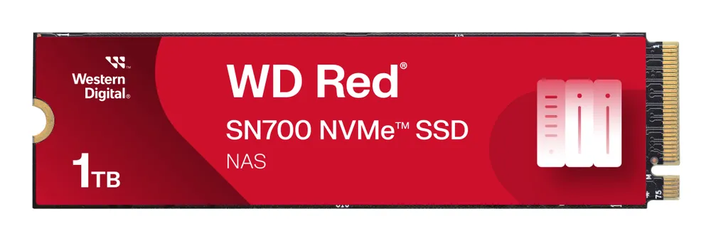 Western Digital Red SN700 NVMe NAS SSD | wds100t1r0c-68bdk0 | 1DWPD 1TB - M.2 2280 / M-Key / PCIe 3.0 x4