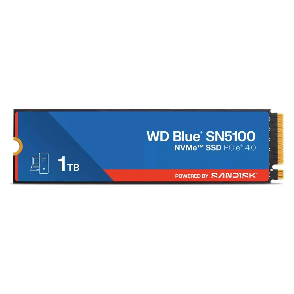 WD Blue SN5100 powered by SANDISK (1000 GB, M.2, M.2 2280)