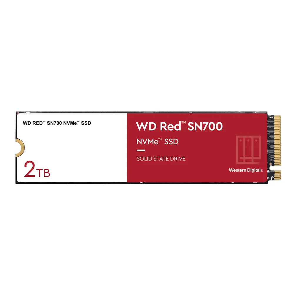 Western Digital Red SN700 NVMe NAS SSD | wds200t1r0c | 0.7DWPD 2TB - M.2 2280 / M-Key / PCIe 3.0 x4