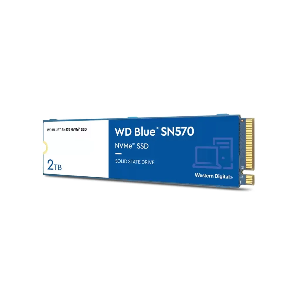 Western Digital WD Blue SN570 NVMe SSD 2TB | wds200t3b0c | M.2 2280 / M-Key / PCIe 3.0 x4