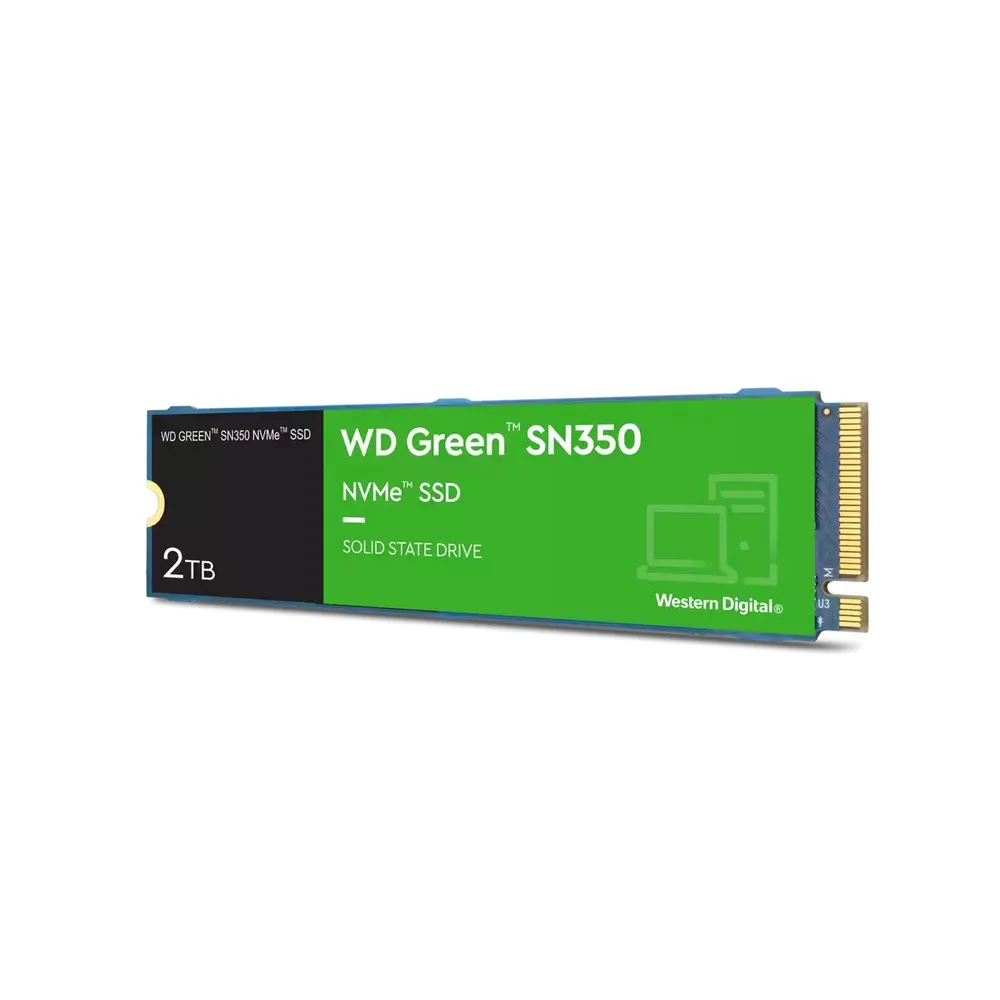 Western Digital WD Green SN350 NVMe SSD 2TB | wds200t3g0c | M.2 2280 / M-Key / PCIe 3.0 x4