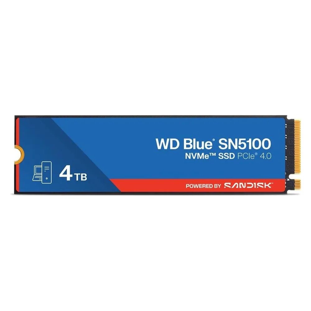 WD Blue SN5100 powered by SANDISK (4000 GB, M.2 2280)