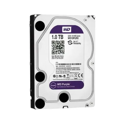 Disco Duro Western Digital Purple 1TB HDD 3.5 Zoll 5400rpm SATA III Überwachung