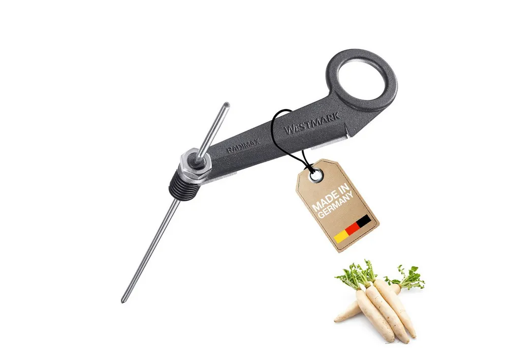 WESTMARK Gemüseschneider Spiralschneider Radimax Black Edition, für Rettich, Gurke, Zucchine, griffige Haptik, Made in Germany