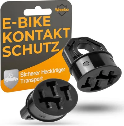 Wheeloo Kontaktschutz Abdeckung für Bosch I 2er Set E-Bike Akku, eBike Akku Zubehör I Ladekabel Pin Schutz - Regen, Schmutz und Dreck