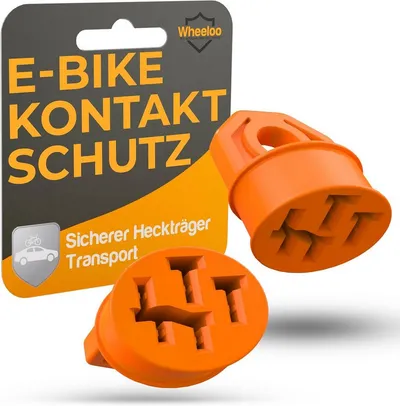 Wheeloo Kontaktschutz Abdeckung für Bosch I 2er Set E-Bike Akku, eBike Akku Zubehör I Ladekabel Pin Schutz - Regen, Schmutz und Dreck