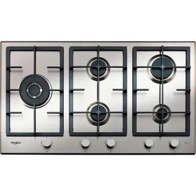 Gaskochfeld Whirlpool GMAL 9522/IXL Edelstahl 5 Kochzonen iXelium 86 cm Einbau