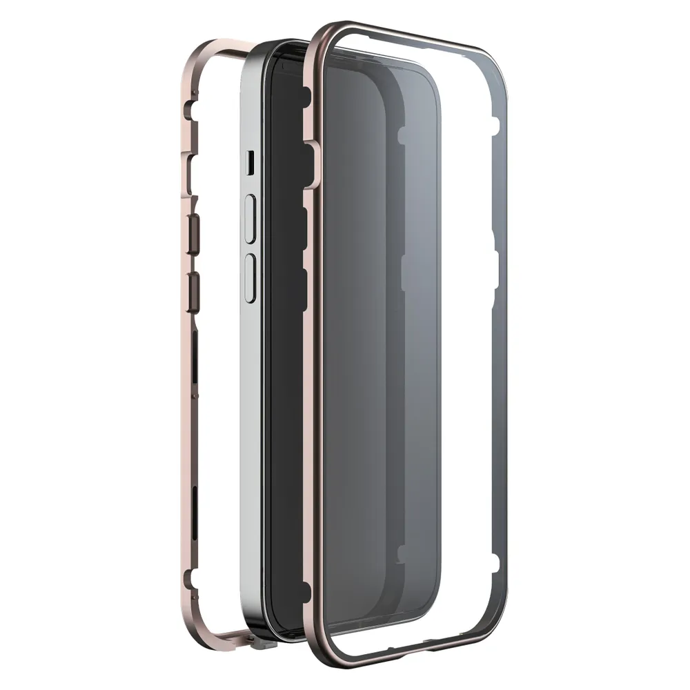 "Cover ""360° Glass"" für Apple iPhone 14 Plus, Rose Gold (00220267) Handyhülle"
