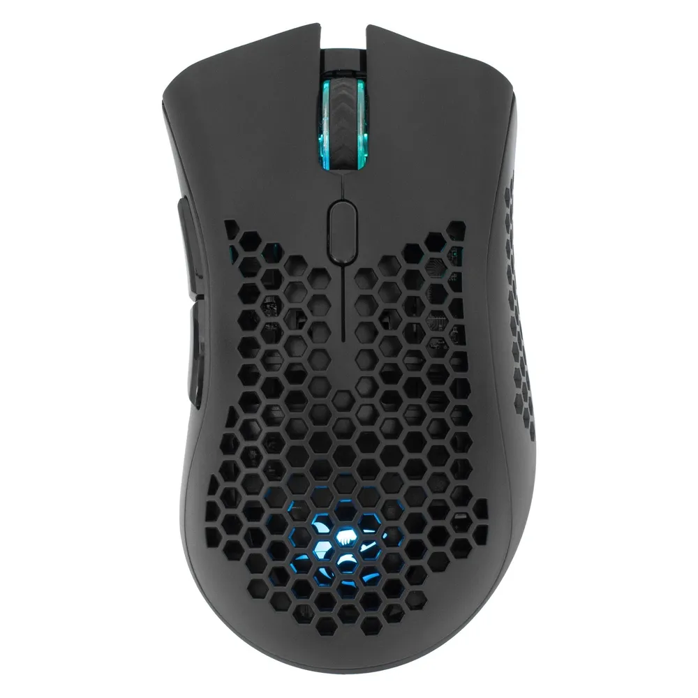 Maus White Shark LIONEL-B Bluetooth 10000 DPI Ambidextrisch Schwarz RGB
