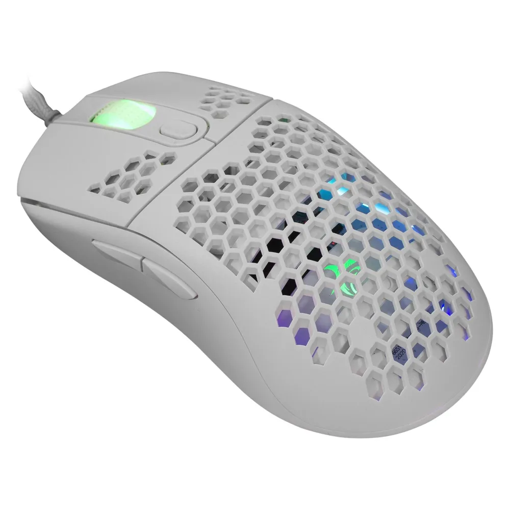 Maus White Shark GALAHAD White USB 7200 DPI Ambidextrous Weiß RGB