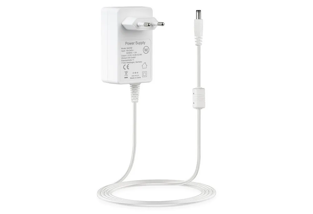 Wicked Chili 12V / 3,5A / 3m Netzteil extra lang AVM Fritz!box Router Repeater Netzteil (Extra langes 300cm Kabel)