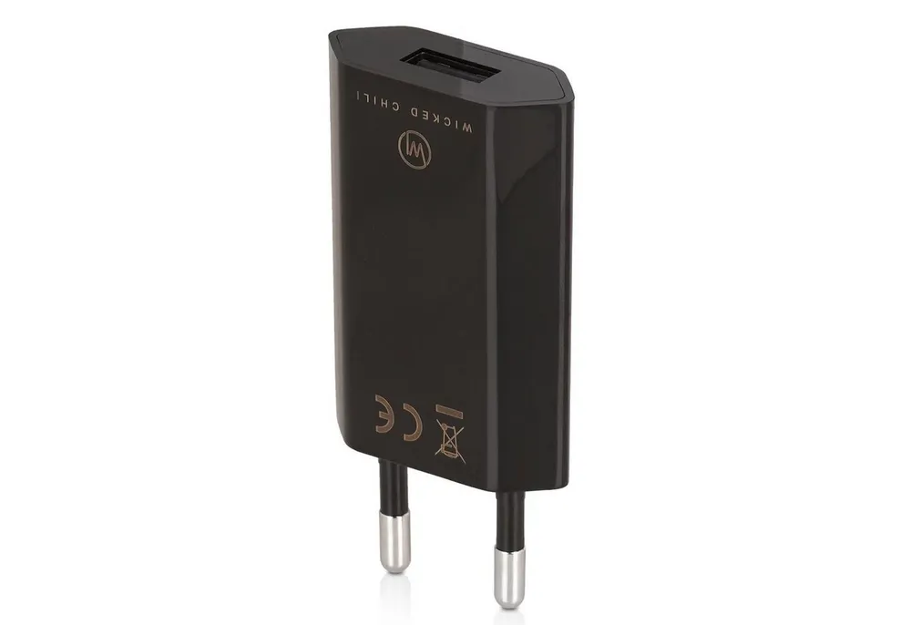 Wicked Chili 1A USB Netzteil Adapter für Handy, Tablet, Navi, eBook Steckernetzteil