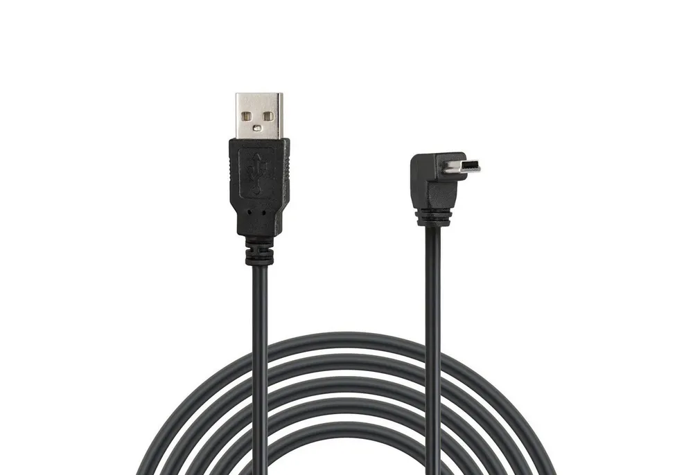 Wicked Chili MiniUSB Ladekabel für Garmin Navi 90°abgewinkelt Gaming-Controllerkabel, MiniUSB, USB-A (180 cm), Extra Lang, MiniUSB-Stecker 90° abgewinkelt, Hi-Speed Datenkabel für K