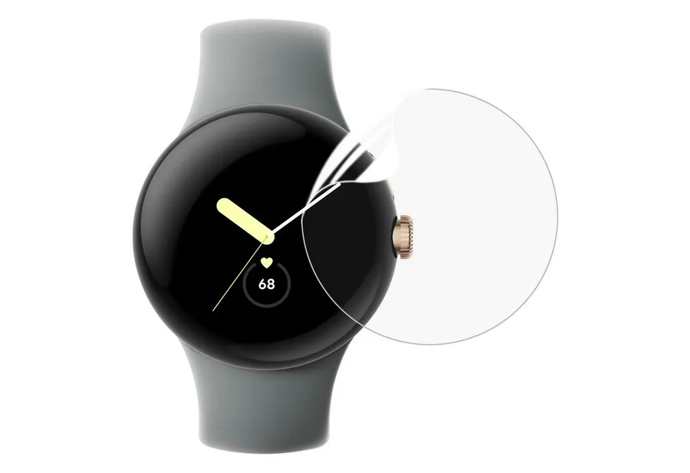 Wigento Displayschutzfolie Hydrogel für LCD Google Pixel Watch 4 41mm Flexibel dünn kratzfest für Google Pixel Watch 4 41mm, Hydrogel Display Schutz Folie