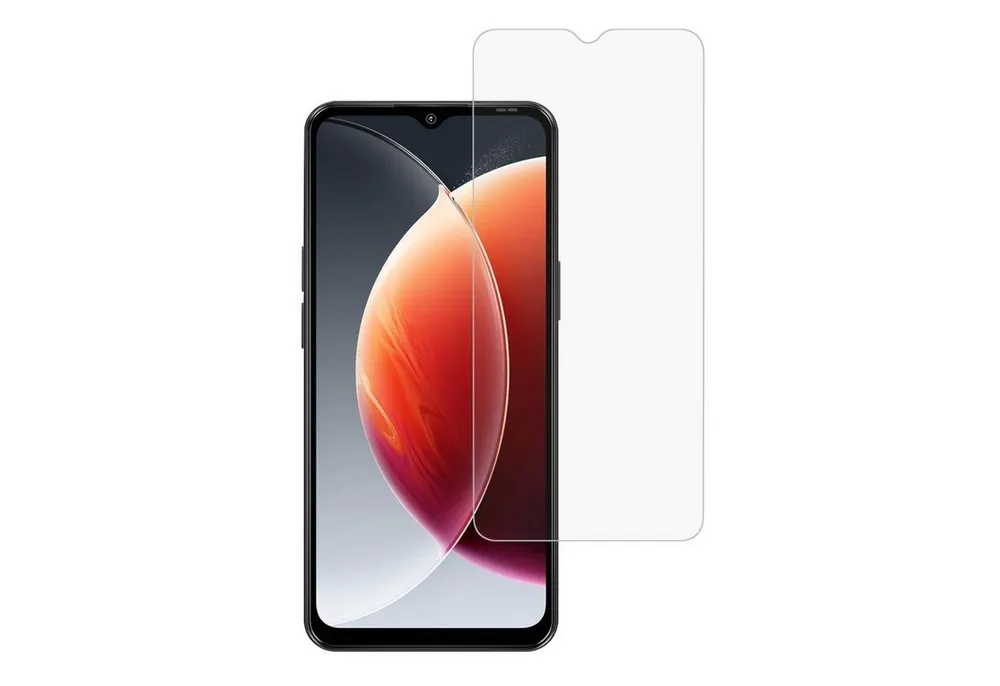 Wigento Displayschutzglas 1x für Blackview WAVE 7C Bildschirmschutz 9H HD Hartglas für Blackview WAVE 7C, 9H Härte, HD klar