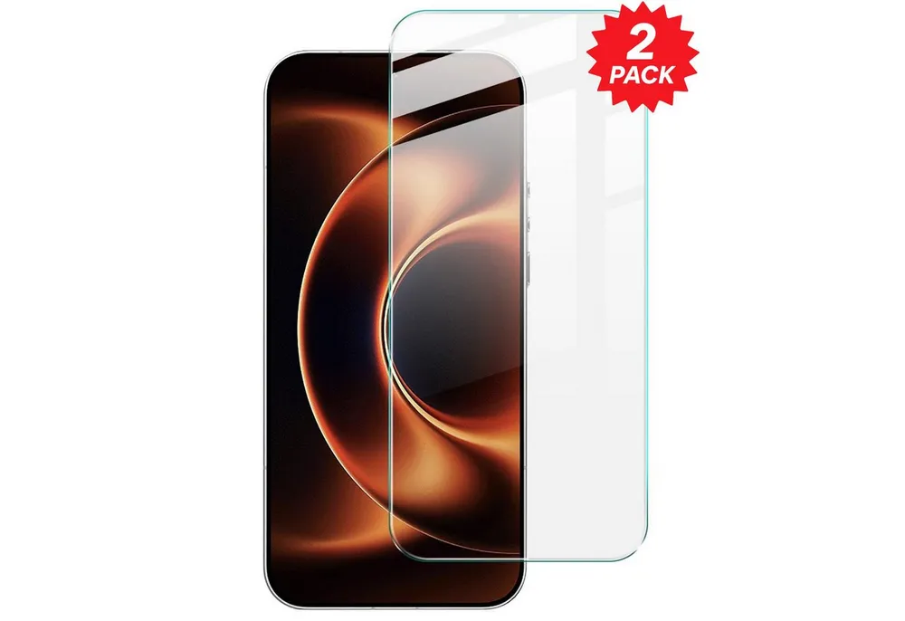 Wigento Displayschutzglas 2x für Xiaomi 17 Ultra 9H Hartglas Anti Kratzer für Xiaomi 17 Ultra, Spar Set 0,26mm 9H 2.5D Hart Glas Folie, hoher Schutz