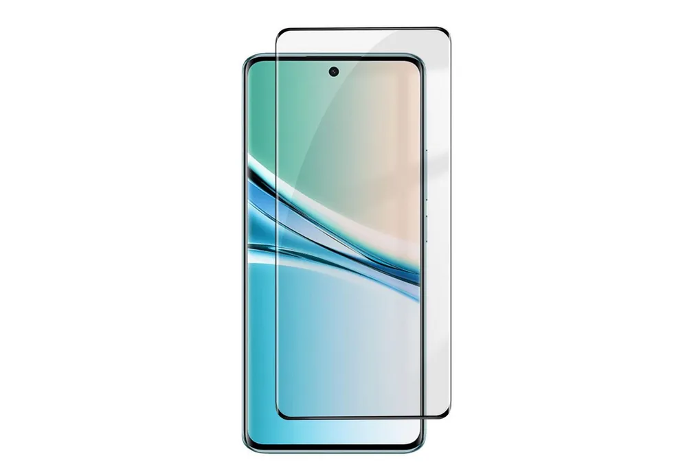 Wigento Displayschutzglas Curved 9H für LCD Xiaomi Redmi Note 15 5G 1x 3D Full HD dünn robust für Xiaomi Redmi Note 15 5G, 3D Curved, Schwarzrand, Anti-Fingerprint