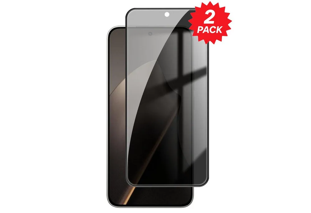 Wigento Displayschutzglas Privacy 2x für Xiaomi 17T Pro Display 9H Hartglas Blickschutz für Xiaomi 17T Pro, Spar Set Privacy Display Schutz Glas