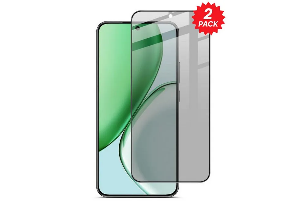 Wigento Displayschutzglas Privacy 2x für Honor Magic 8 Lite Blickschutz 9H für Honor Magic 8 Lite, Spar Set Privacy Display Schutz Glas