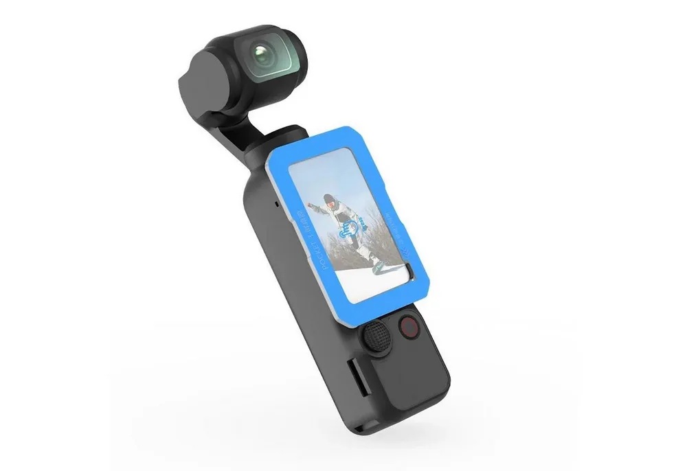 Wigento Displayschutzglas Schutzglas Kamera für DJI Pocket 3 9H Hartglas mit Anbringhilfe für DJI Pocket 3, Full Cover, Anbringhilfe