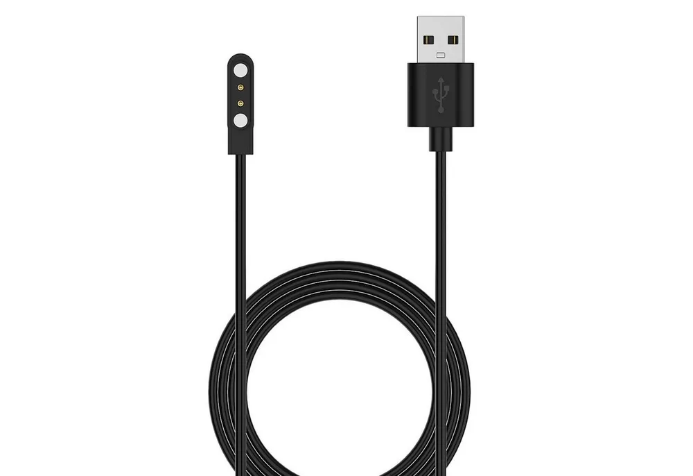 Wigento Für CMF Watch 3 Pro / Watch 2 Pro Magnetisches USB Ladekabel Schwarz Stromadapter