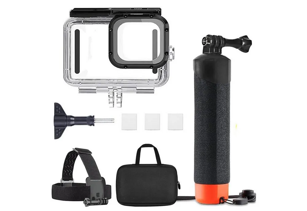 Wigento Für GoPro HERO13/12/11/10 Tauchgehäuse Wasserdichtes Zubehör-Kit Zubehör Drohne