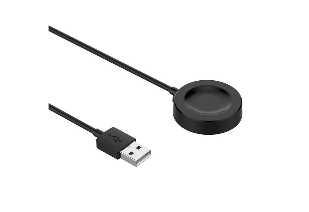 Wigento Für Huawei Watch GT 5 Pro 46mm USB Smart Watch Ladekabel 1 Meter Black Stromadapter