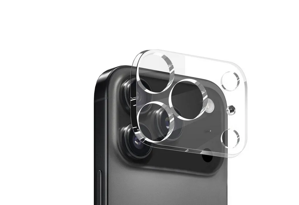 Wigento Handyhülle Für Apple iPhone 17 Pro Max Hart Glas Kamera Linsen Komplettschutz, 9H Glas, HD-Klarheit, kratzfest