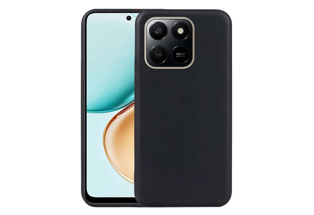 Wigento Handyhülle Für Honor 400 Smart 4G Silikon TPU Schutz Handy Hülle Flexibel Schwarz, Stilvolle TPU Hülle, präzise Aussparungen, schützend