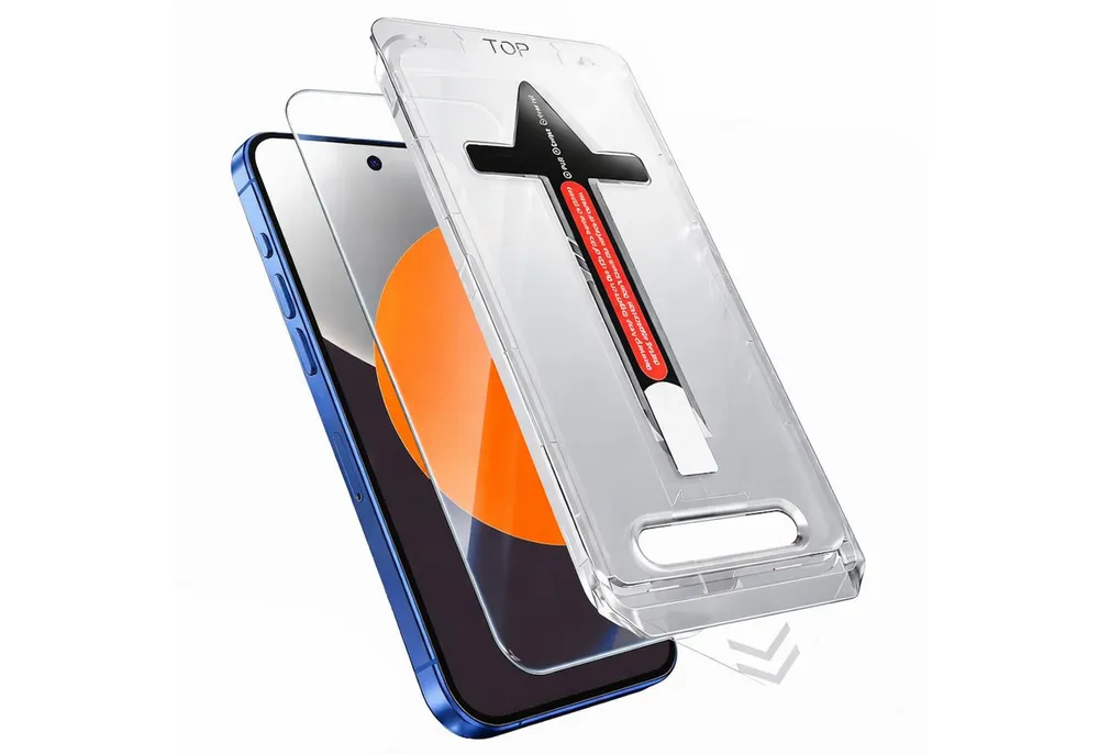 Wigento Handyhülle Für Honor Magic 8 Easy Install Montage 3D Premium H9 Schutz Hart Glas, Selbstmontage Ausrichtungsgehäuse