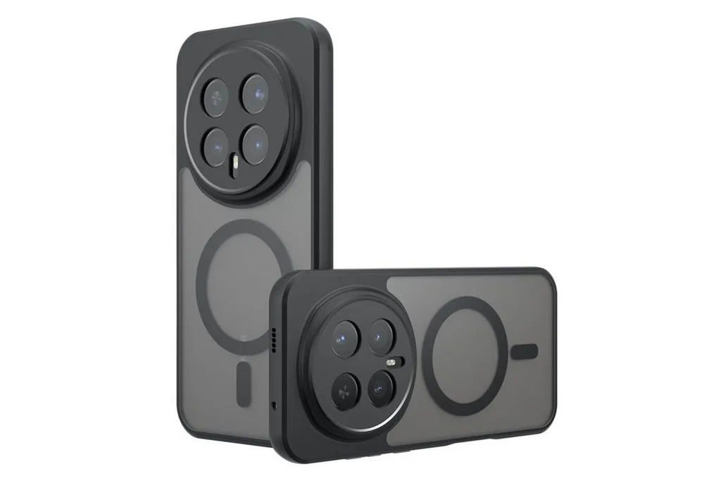 Wigento Handyhülle Für Honor Magic 8 Pro Armor MagSafe TPU PC Hybrid Schutz Hülle Schwarz, Stilvoll, MagSafe, präzise Passform
