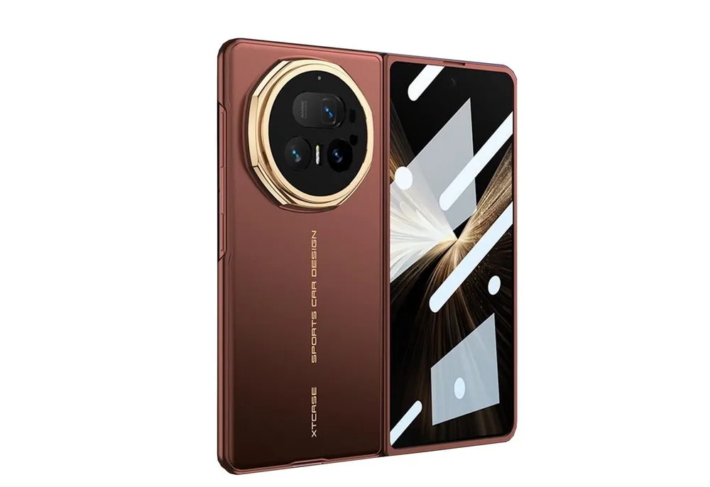 Wigento Handyhülle Für Honor Magic V5 GKK Ultra Dünne Full Cover Schutz Hülle Rot, Ultra dünn, integrierte Schutzfolie
